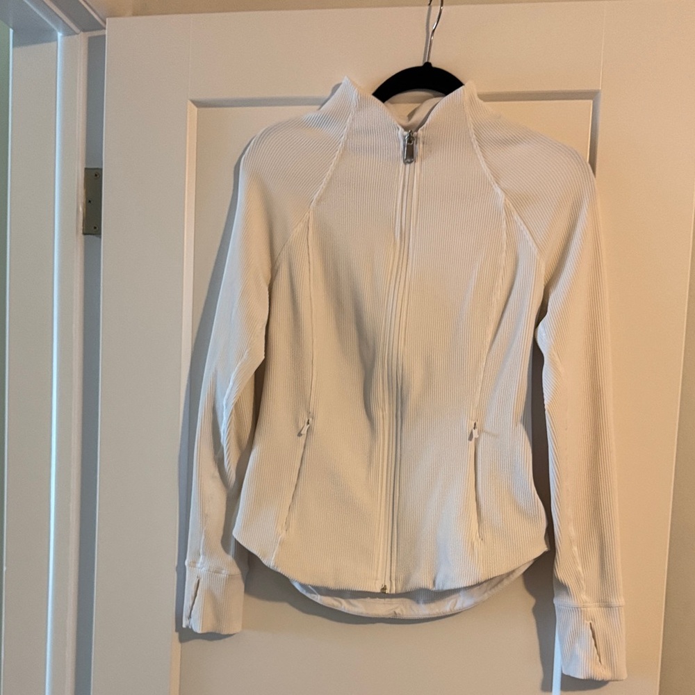 Athleta Women's White Salutation Jacket